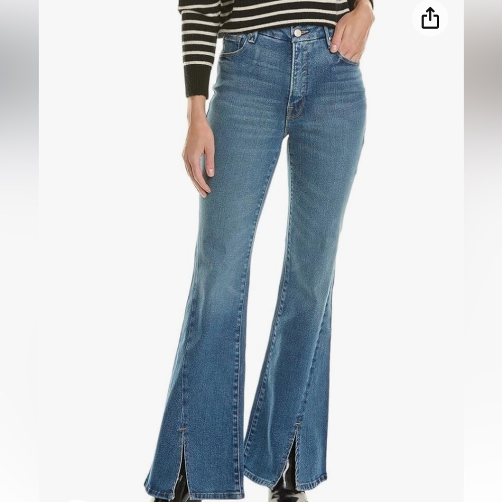 NWT Good American Good Legs Indigo Flare Jean Size 2